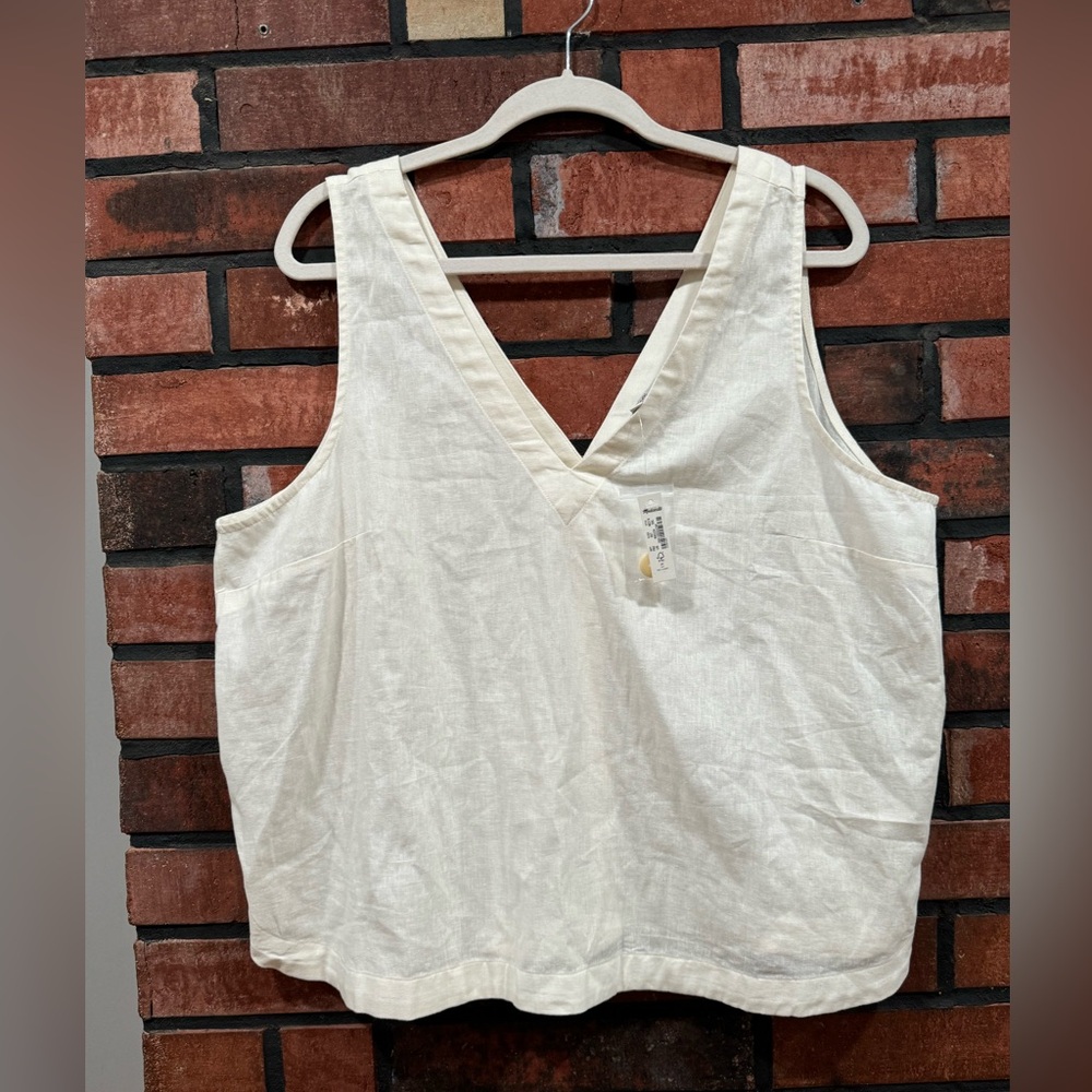 Medewell (Re)sponsible V-Neck Button-Back Sleeveless Top - Picture 10 of 11